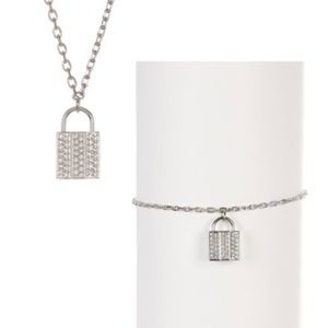 Swarovski Lock Necklace